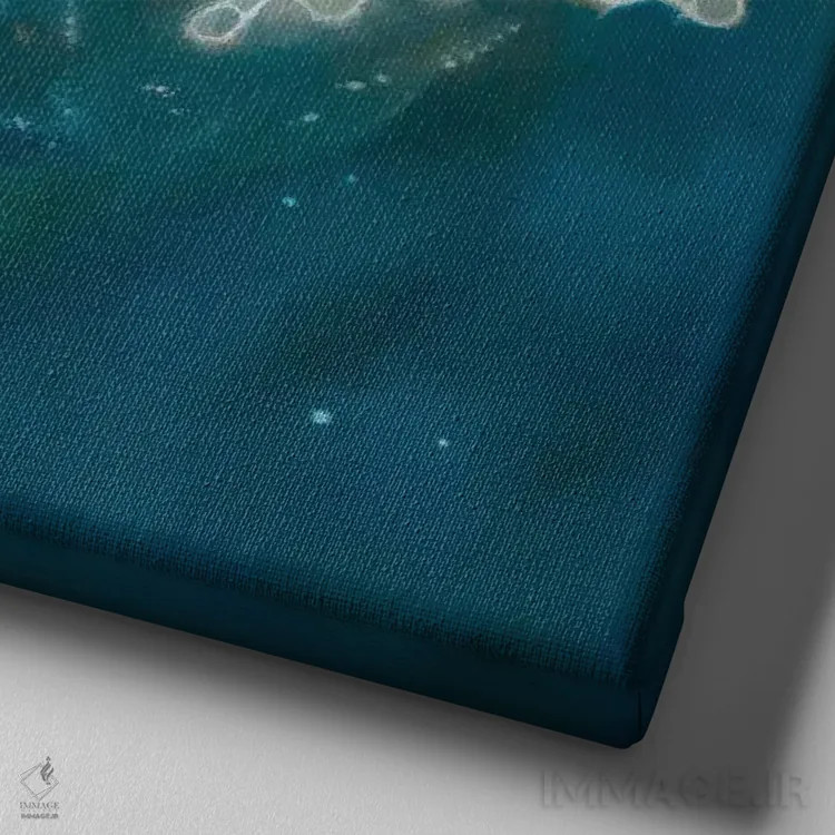 تابلو ساحل لانگ آیلند اثر آنتونی اسکوییزاتو - نمای نزدیک بافت بوم