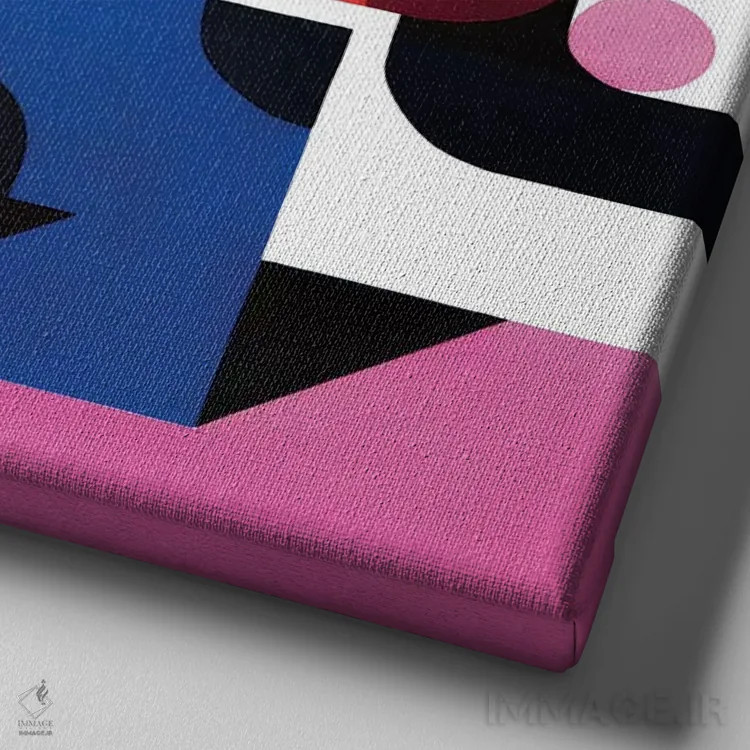 تابلو بوسه اثر آنتونی اسکوییزاتو - نمای نزدیک بافت بوم