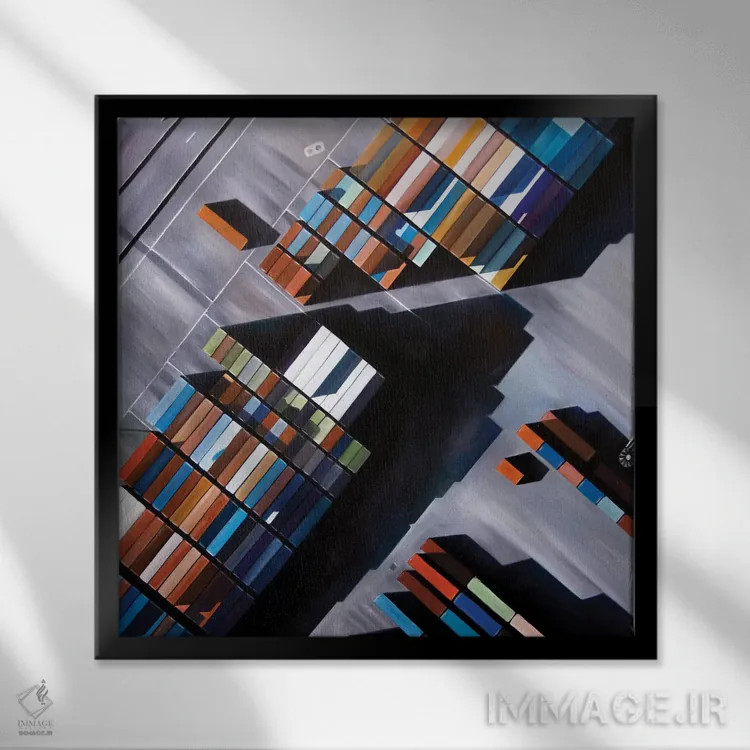 تابلو نیویورک اثر آنتونی اسکوییزاتو - نمای قابدار مشکی