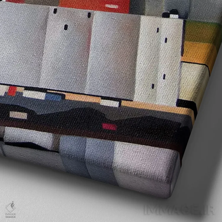 تابلو مالاگا (شهر اسپانیا) اثر آنتونی اسکوییزاتو - نمای نزدیک بافت بوم