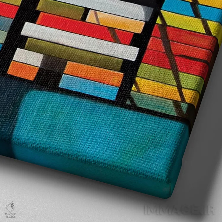 تابلو میامی (شهر) اثر آنتونی اسکوییزاتو - نمای نزدیک بافت بوم