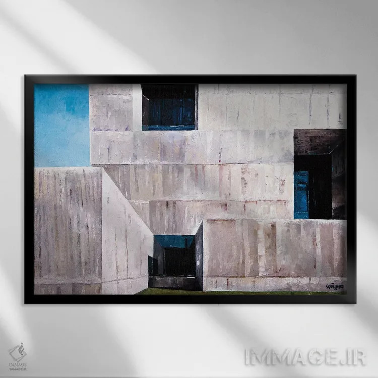 تابلو سانتیاگو II اثر آنتونی اسکوییزاتو - نمای قابدار مشکی