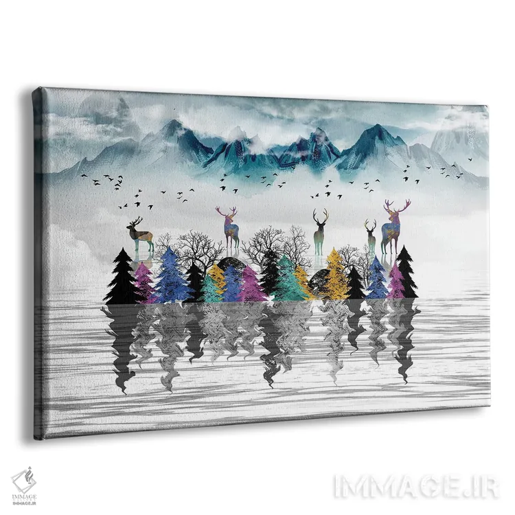 تابلو جزیره رازآلود اثر آرسی بسی - نمای پرسپکتیو محصول