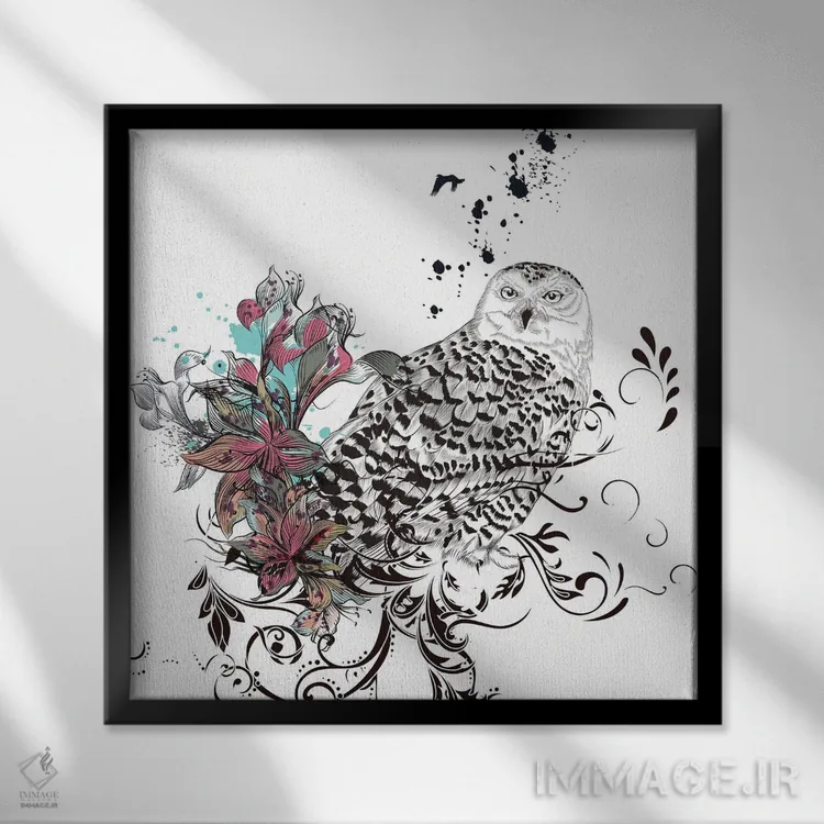 تابلو آبستره طبیعت II اثر آرسی بسی - نمای قابدار مشکی