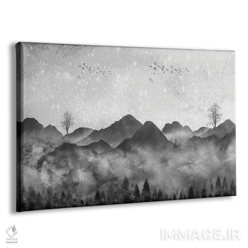 تابلو جنگل مهآلود اثر آرسی بسی - نمای پرسپکتیو محصول