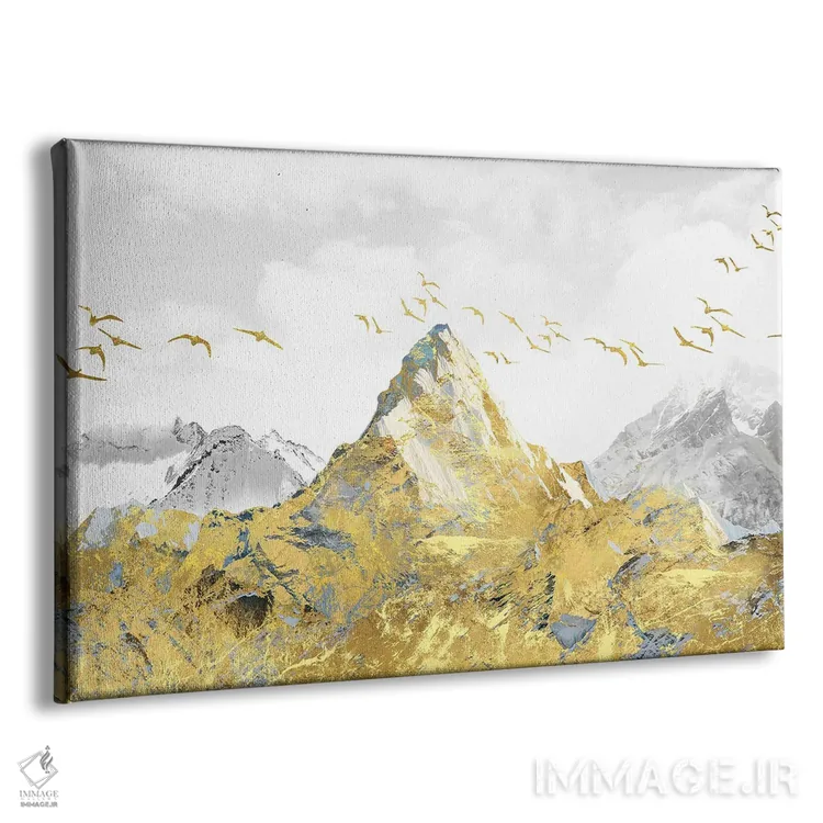 تابلو کوههای طلایی اثر آرسی بسی - نمای پرسپکتیو محصول