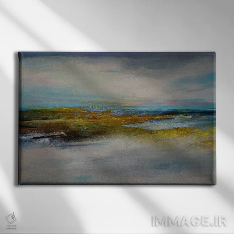 تابلو جریانهای اقیانوسی اثر آرسی بسی - نمای روبهرو روی دیوار