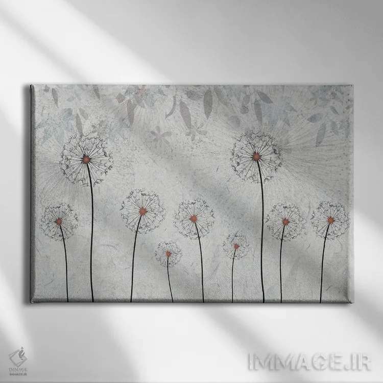 تابلو قاصدکها اثر آرسی بسی - نمای روبهرو روی دیوار