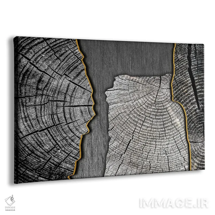 تابلو آبستره طرح چوب اثر آرسی بسی - نمای پرسپکتیو محصول