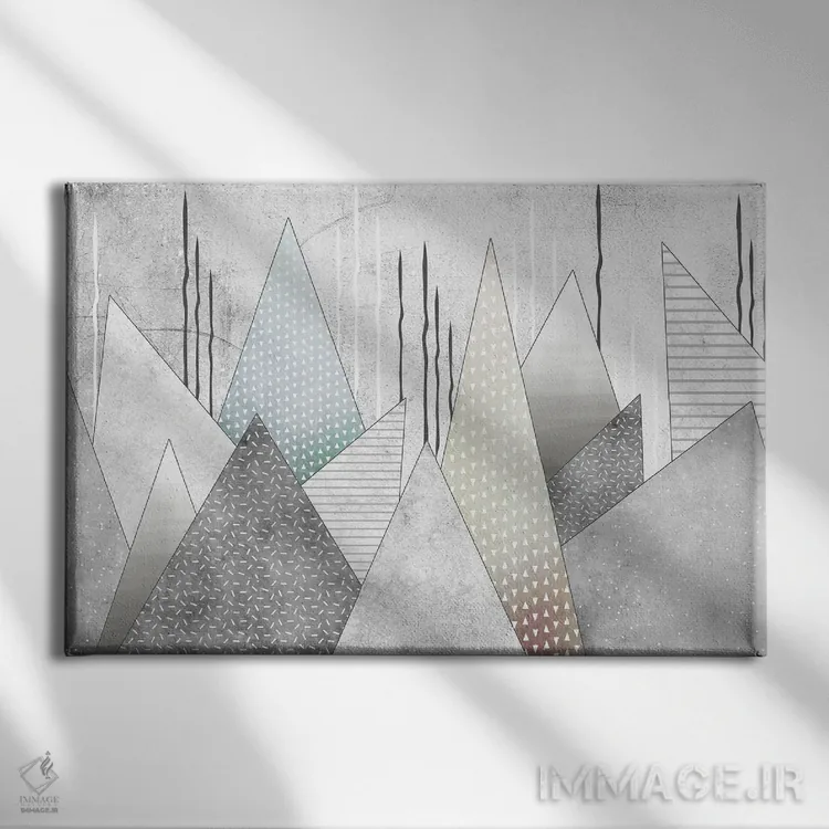 تابلو هنر اسکانباوراویایی میانه قرن اثر آرسی بسی - نمای روبهرو روی دیوار