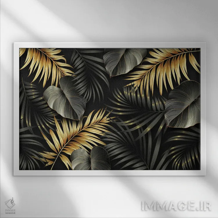 تابلو گرمسیری شیک و زیبا اثر آرسی بسی - نمای قابدار سفید