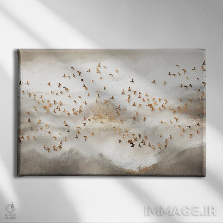 تابلو افق اثر آرسی بسی - نمای روبهرو روی دیوار