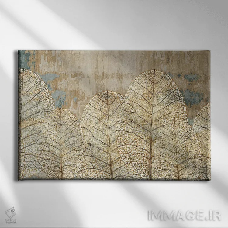 تابلو برگهای روستایی اثر آرسی بسی - نمای روبهرو روی دیوار