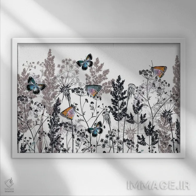 تابلو چشمه زندگی اثر آرسی بسی - نمای قابدار سفید