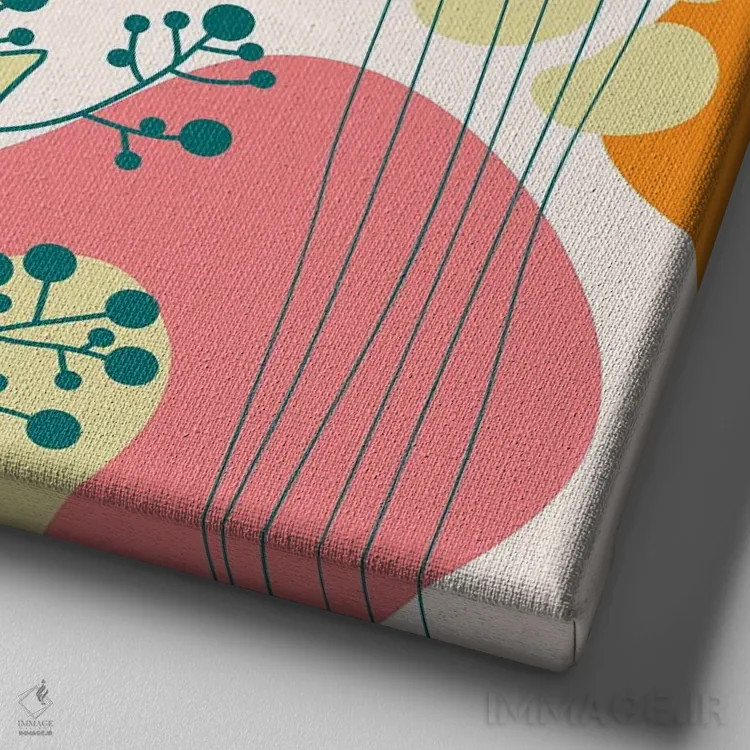 تابلو انفجار تابستان اثر آرسی بسی - نمای نزدیک بافت بوم