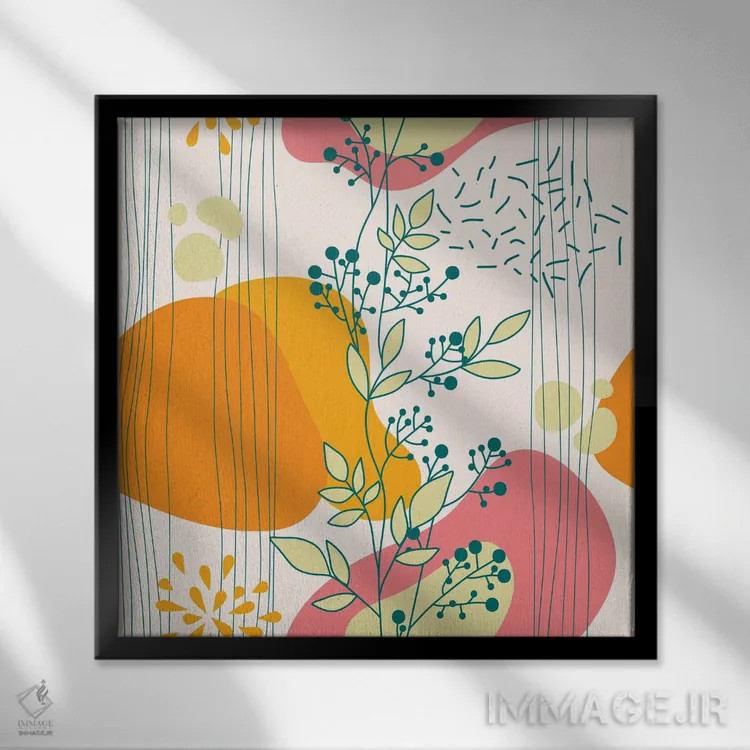 تابلو انفجار تابستان اثر آرسی بسی - نمای قابدار مشکی