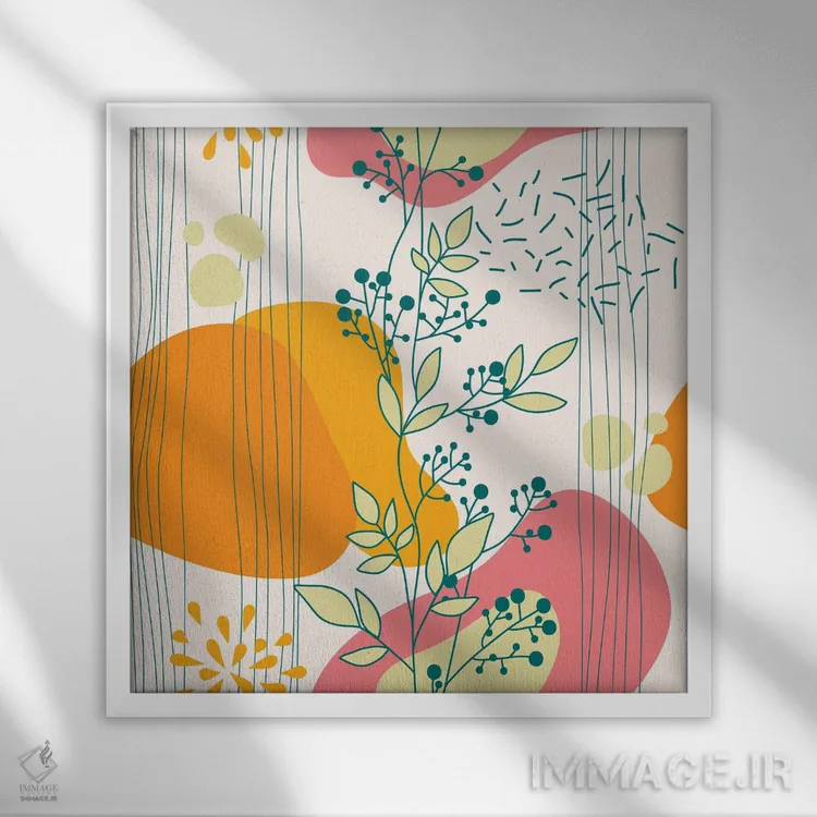 تابلو انفجار تابستان اثر آرسی بسی - نمای قابدار سفید