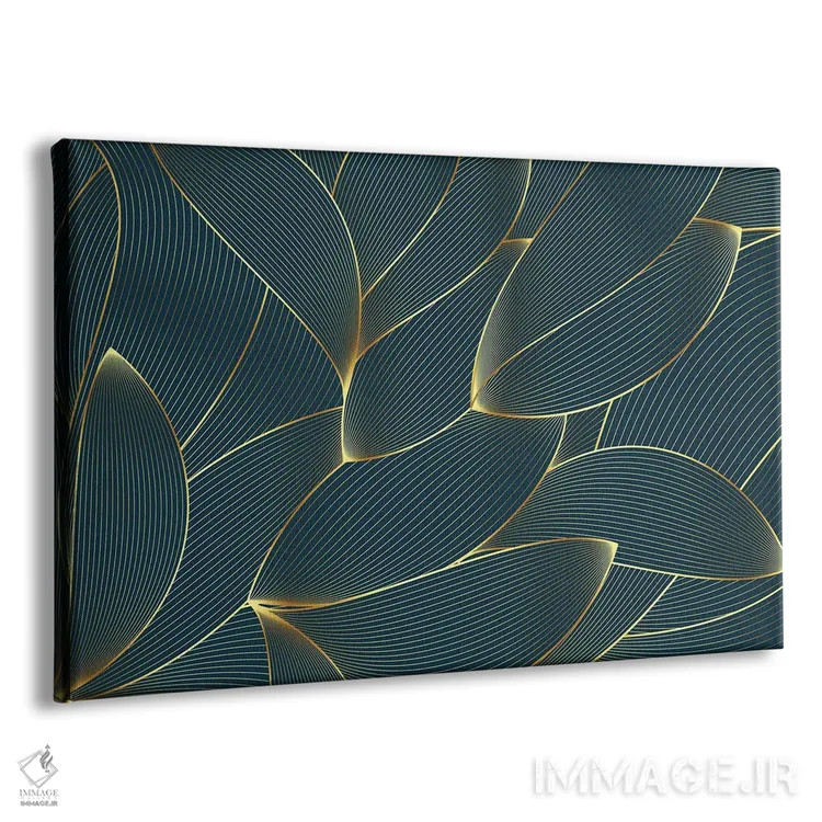 تابلو برگهای لوکس II اثر آرسی بسی - نمای پرسپکتیو محصول