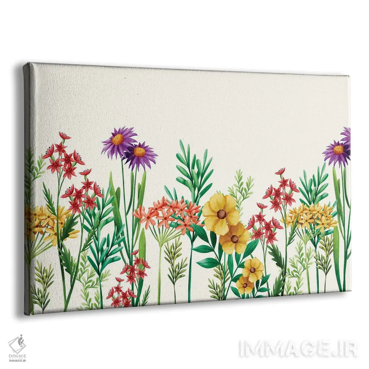 تابلو گلهای تابستانی اثر آرسی بسی - نمای پرسپکتیو محصول