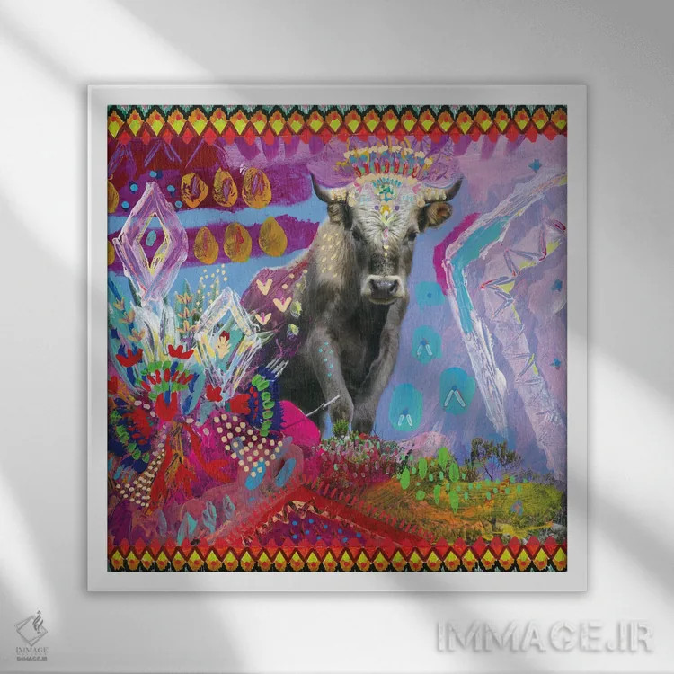 تابلو روح کویر اثر امبر سامرست - نمای قابدار سفید