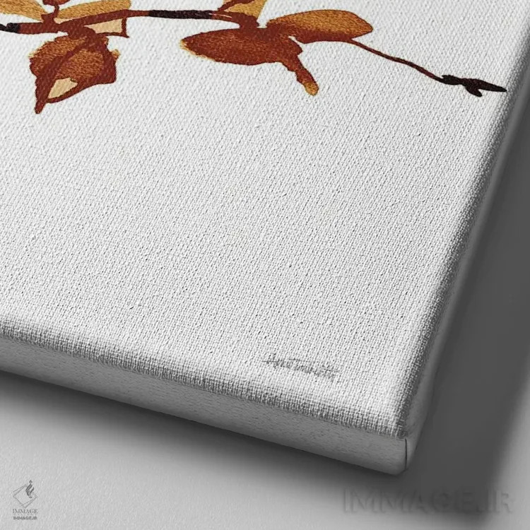 تابلو رنگهای پاییز IX اثر آن تاولتی - نمای نزدیک بافت بوم