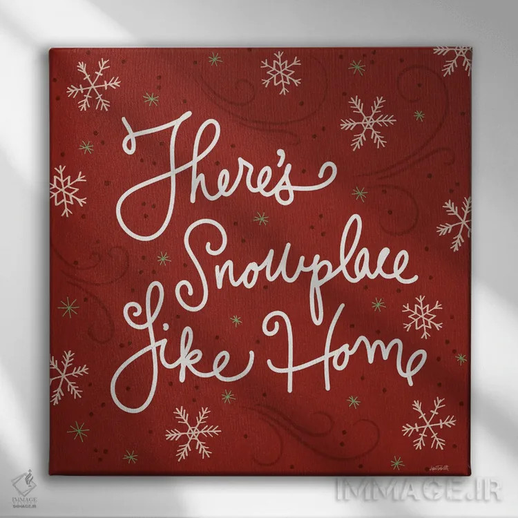 تابلو سرزمین برفی مثل خانه IX اثر آن تاولتی - نمای روبهرو روی دیوار