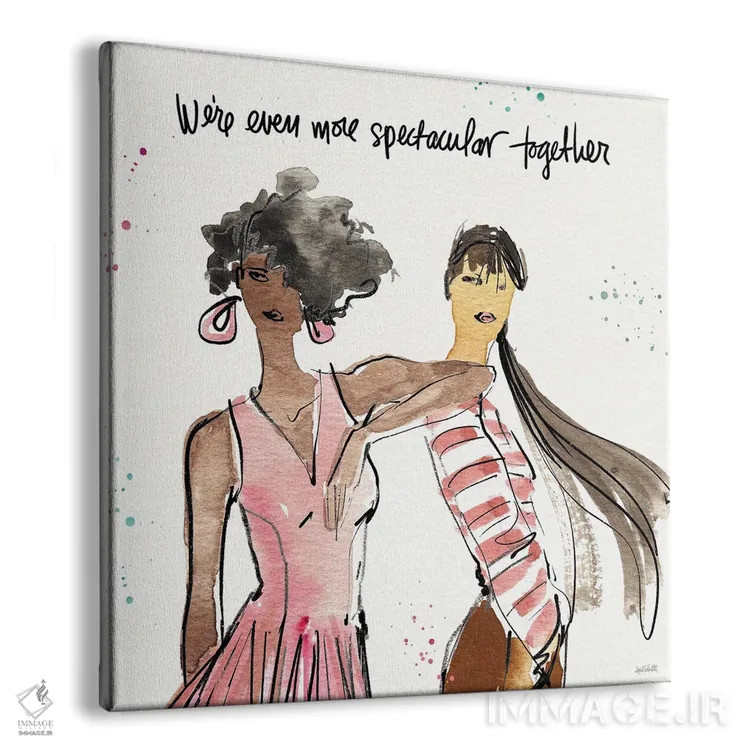 تابلو دوستان دختر IV اثر آن تاولتی - نمای پرسپکتیو محصول