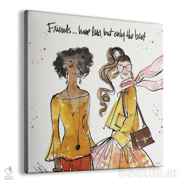 تابلو دوستان دختر V اثر آن تاولتی - نمای پرسپکتیو محصول