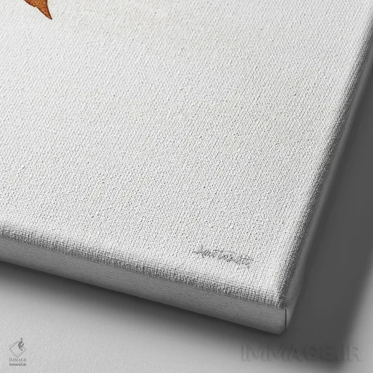 تابلو رنگهای پاییز VIII اثر آن تاولتی - نمای نزدیک بافت بوم