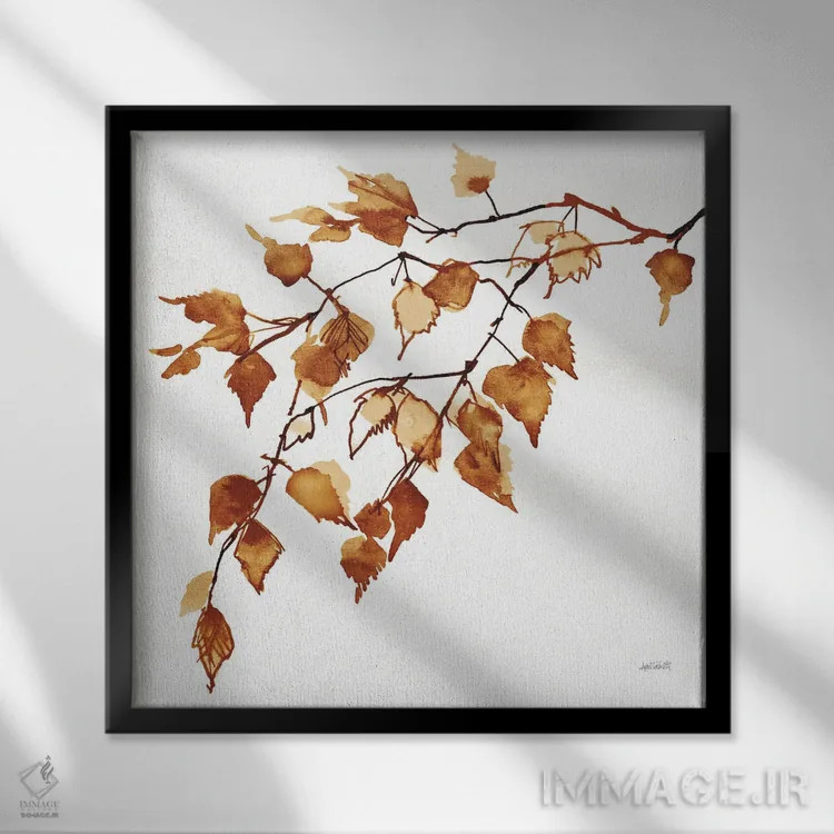 تابلو رنگهای پاییز VIII اثر آن تاولتی - نمای قابدار مشکی