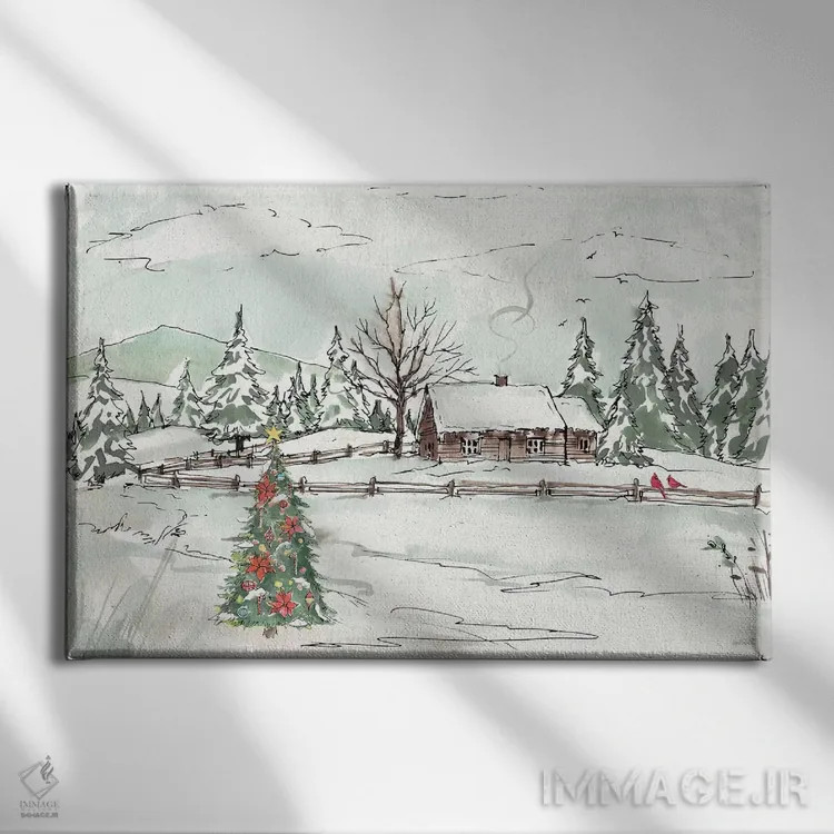 تابلو جذابیت فصلی X اثر آن تاولتی - نمای روبهرو روی دیوار