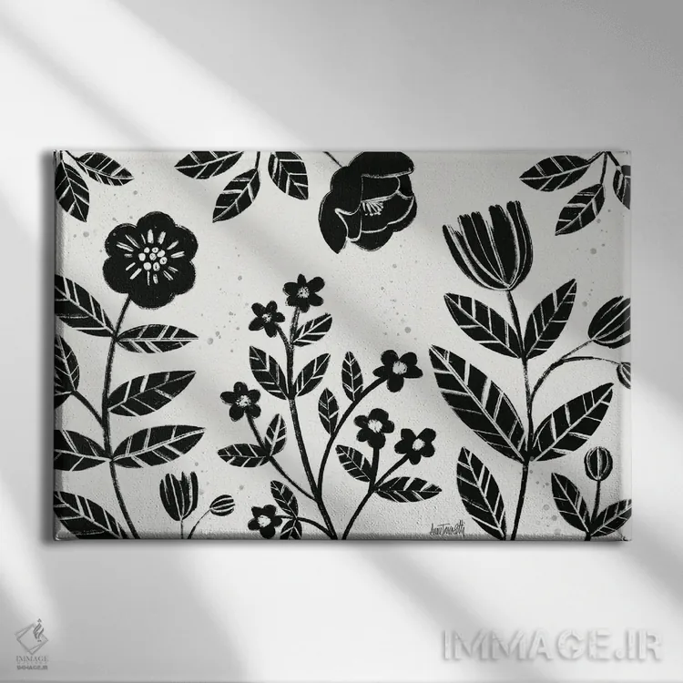 تابلو شکوفههای برجسته I اثر آن تاولتی - نمای روبهرو روی دیوار