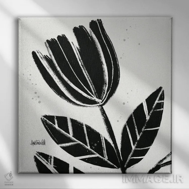 تابلو شکوفههای برجسته IX اثر آن تاولتی - نمای روبهرو روی دیوار