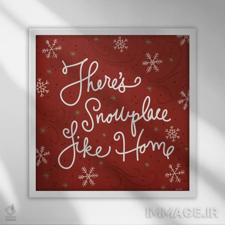 تابلو سرزمین برفی مثل خانه IX اثر آن تاولتی - نمای قابدار سفید