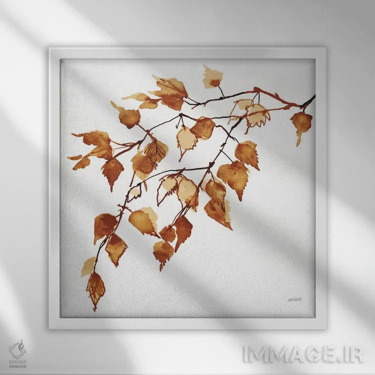 تابلو رنگهای پاییز VIII اثر آن تاولتی - نمای قابدار سفید