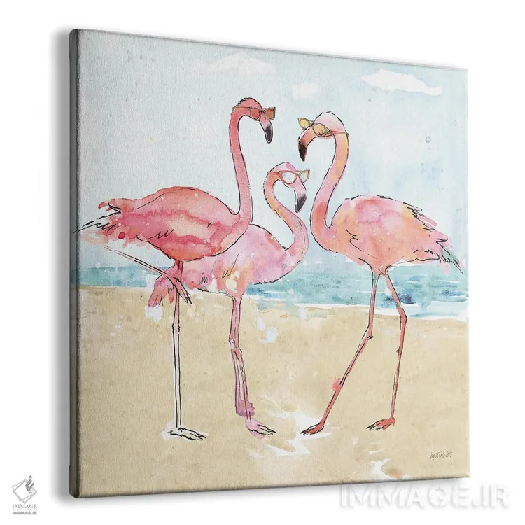 تابلو تب فلامینگو (ساحل) اثر آن تاولتی - نمای پرسپکتیو محصول