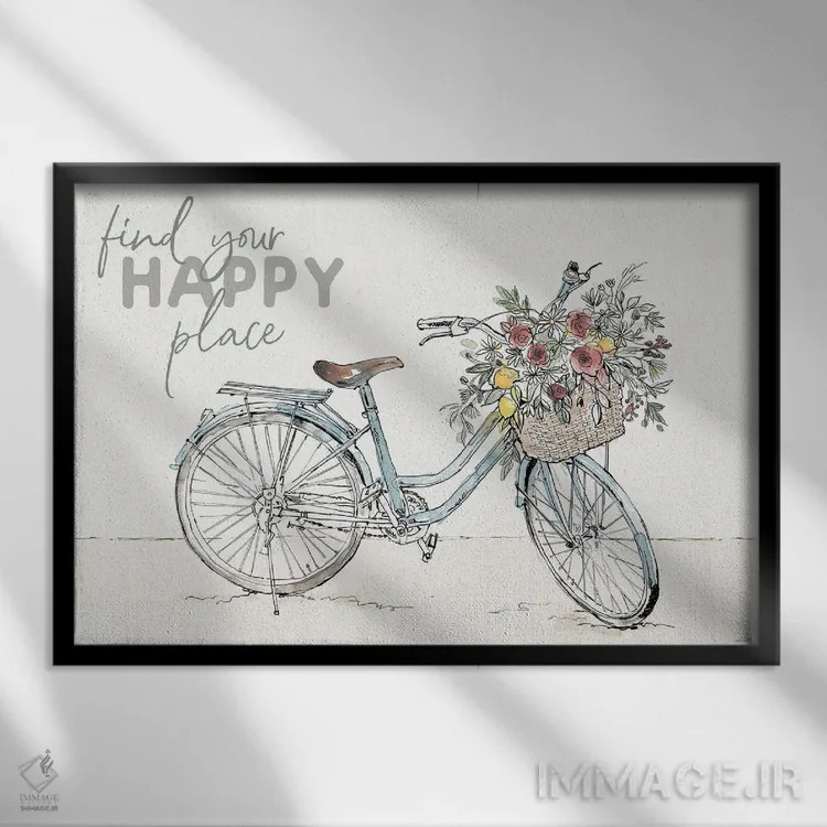 تابلو بازارچهٔ روستایی VI اثر آن تاولتی - نمای قابدار مشکی