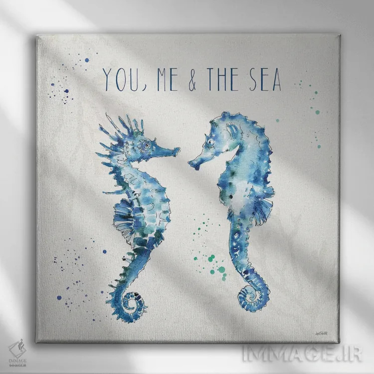 تابلو دریای عمیق III اثر آن تاولتی - نمای روبهرو روی دیوار