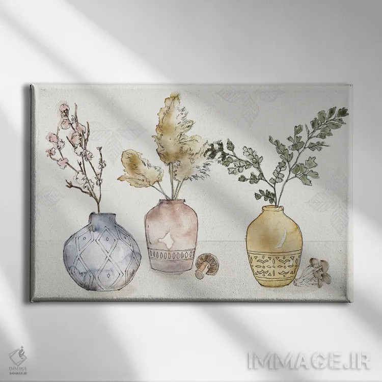 تابلو خانهٔ روستایی تازه I اثر آن تاولتی - نمای روبهرو روی دیوار