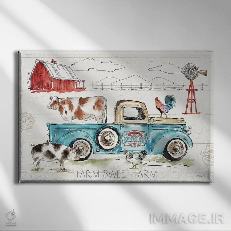 تابلو در مزرعه I اثر آن تاولتی - نمای روبهرو روی دیوار