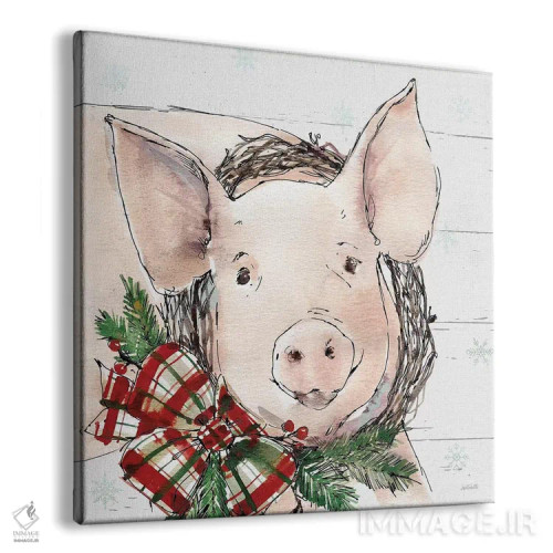 تابلو خوک کریسمسی اثر آن تاولتی - نمای پرسپکتیو محصول