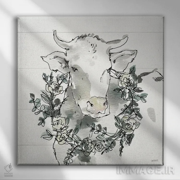 تابلو خانهٔ روستایی مدرن XII اثر آن تاولتی - نمای روبهرو روی دیوار