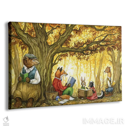 تابلو غرق مطالعه با هکتور فاکس و دوستان اثر آسترید شکلز - نمای پرسپکتیو محصول
