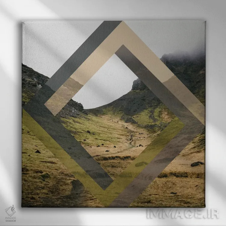 تابلو پیادهروی الماسی اثر فایو بای فایو کالکتیو - نمای روبهرو روی دیوار