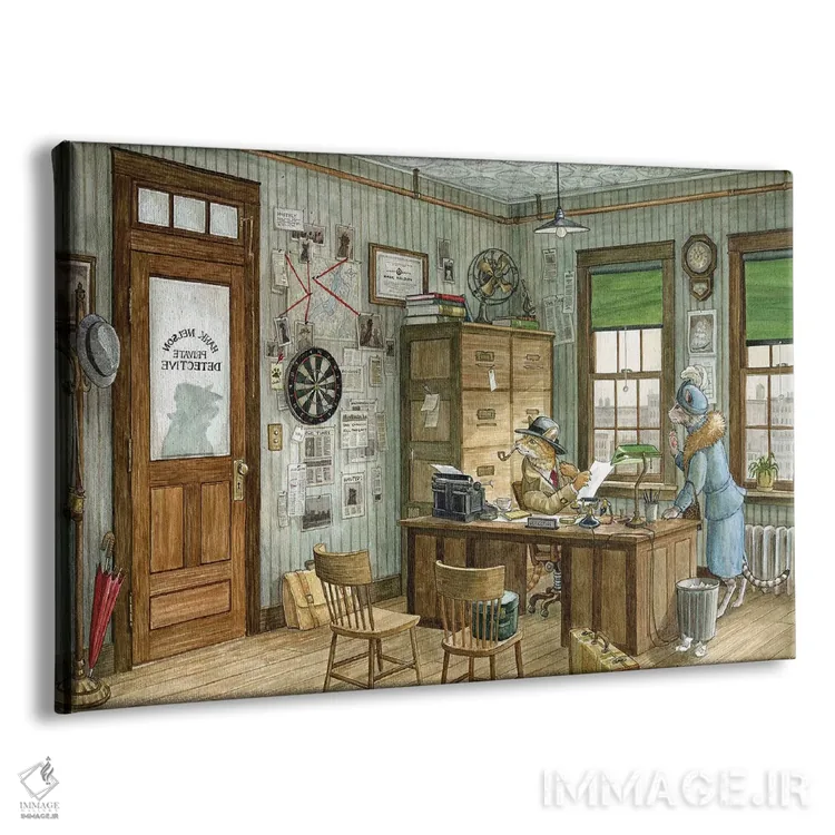 تابلو کارآگاه هنک نلسون اثر آسترید شکلز - نمای پرسپکتیو محصول