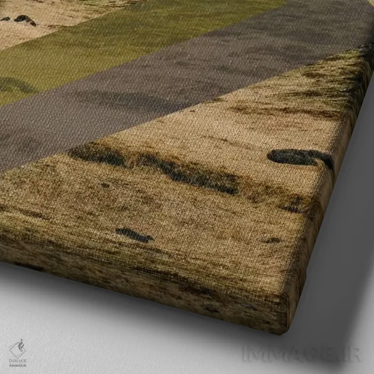 تابلو پیادهروی الماسی اثر فایو بای فایو کالکتیو - نمای نزدیک بافت بوم