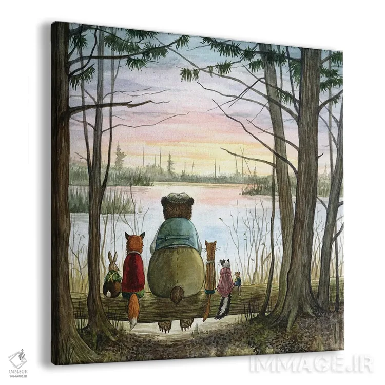 تابلو غروب با هکتور فاکس و دوستان اثر آسترید شکلز - نمای پرسپکتیو محصول