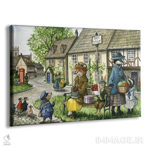 تابلو در انتظار اتوبوس اثر آسترید شکلز - نمای پرسپکتیو محصول