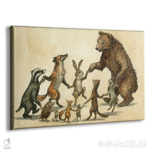 تابلو رقصندگان جنگل اثر آسترید شکلز - نمای پرسپکتیو محصول