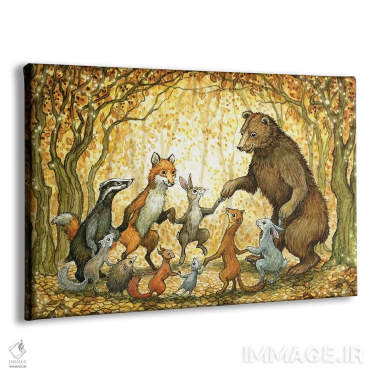 تابلو چرخش جنگلی اثر آسترید شکلز - نمای پرسپکتیو محصول